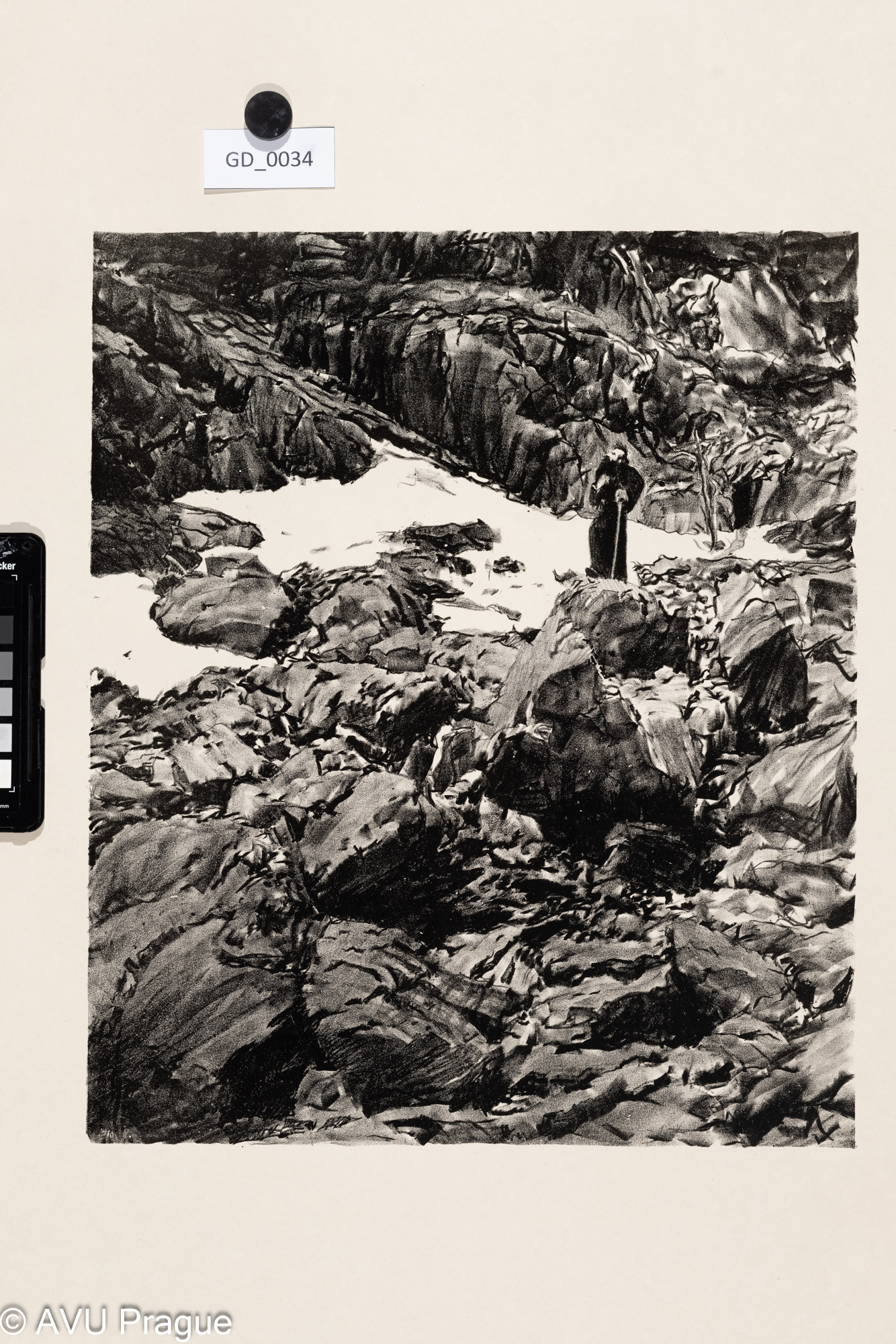 Heinrich Hönich, Busser - Kajícník,1917, Litografie, 38 x 32, papír- 67,4 x 52,5, Hönich- Zehn Litographie von Heinrich Hönich