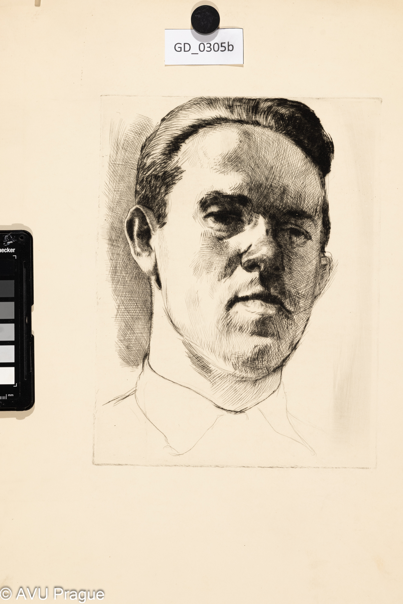 Karel Paták, Oťas Procházka,Suchá jehla, 25,8 x 19,5, 51,1 x 37,5, Pukl