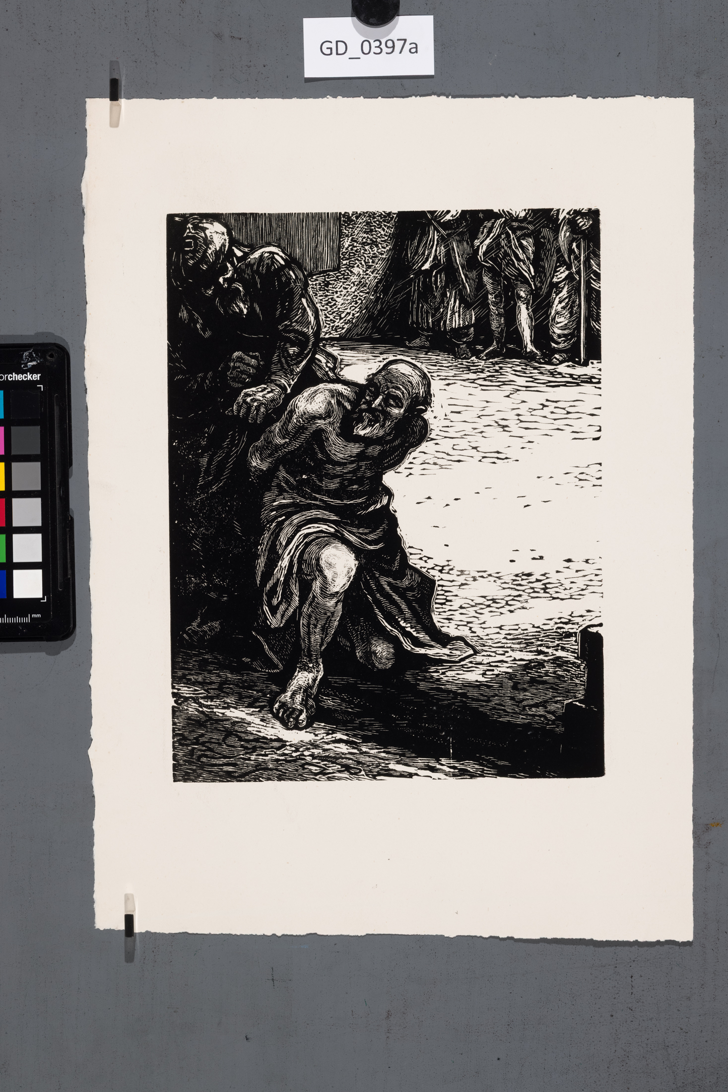 Neurčen, Ilustrace - Zajatec,Dřevoryt, 24 x 18,2, 35,3 x 25Silovský ?