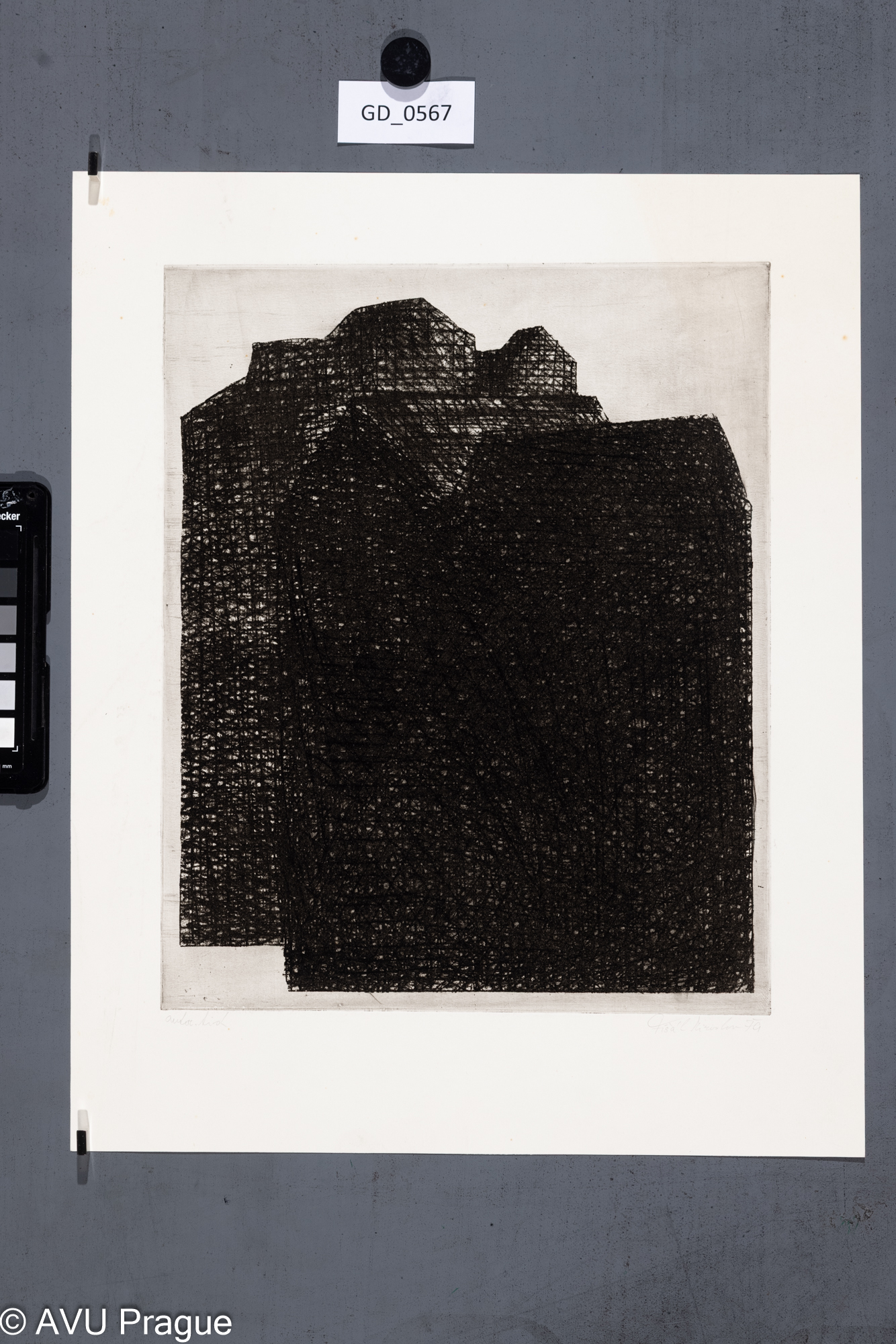 Miroslav Fišák, Architektura - domy,1979, Lept, 30 x 24,4, 39,4 x 31,7,Čepelák