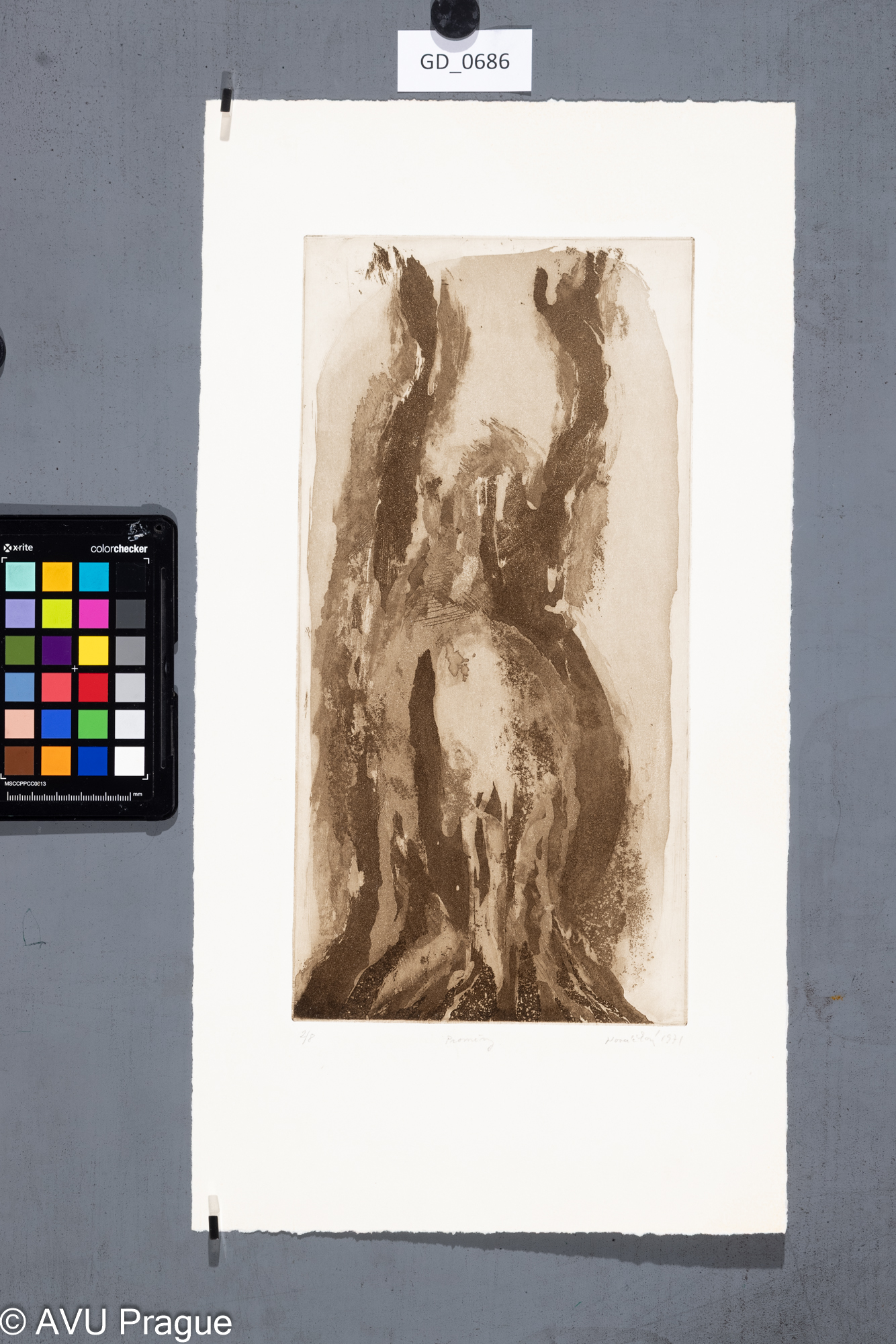 Zuzana Nováčková, Proměny, 1971, Rezerváž / Akvatinta,32,3 x 16, 43,1 x 24,3, Čepelák