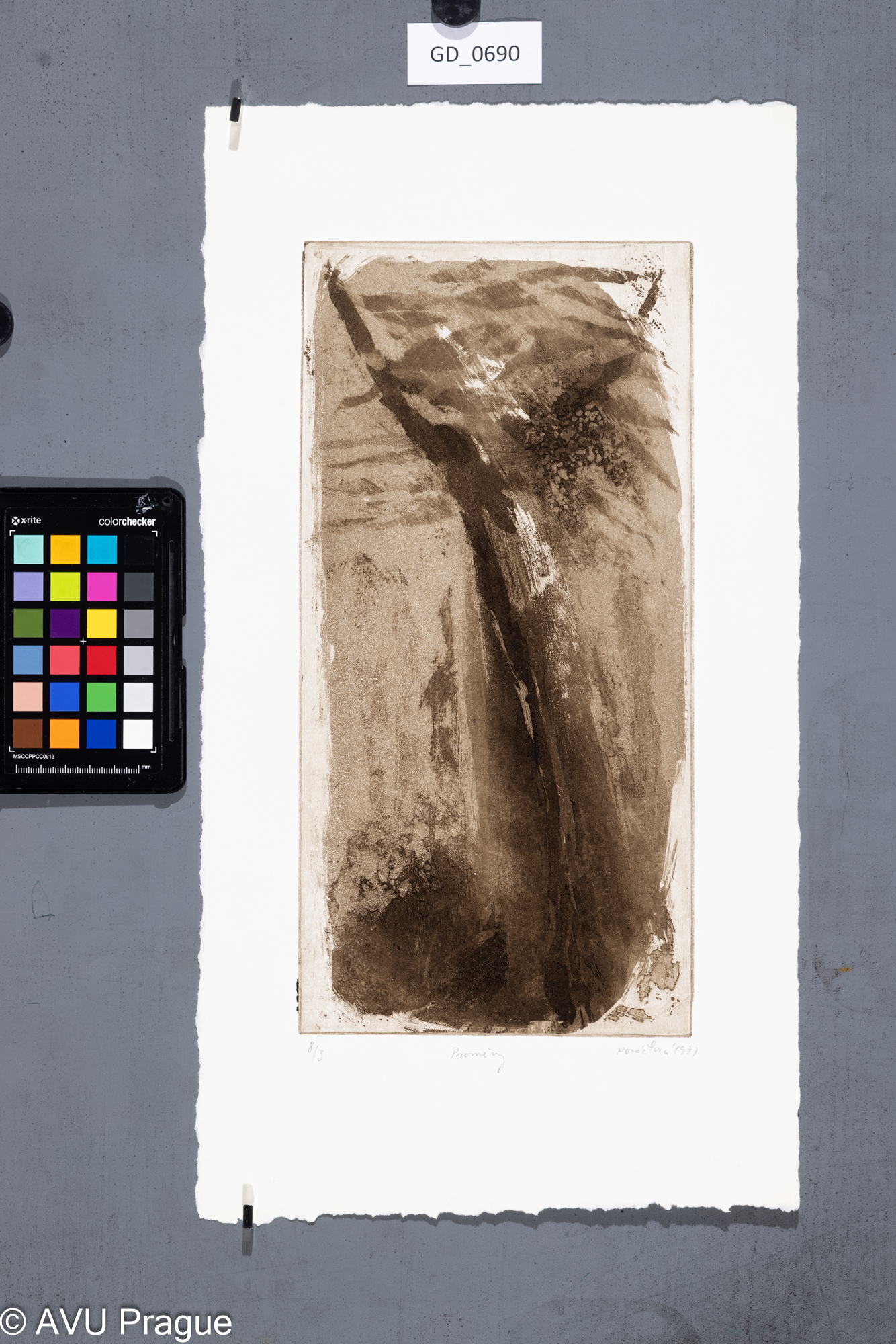 Zuzana Nováčková, Proměny,1971, Rezerváž / Akvatinta,32,5 x 16, 45 x 24,5, Čepelák