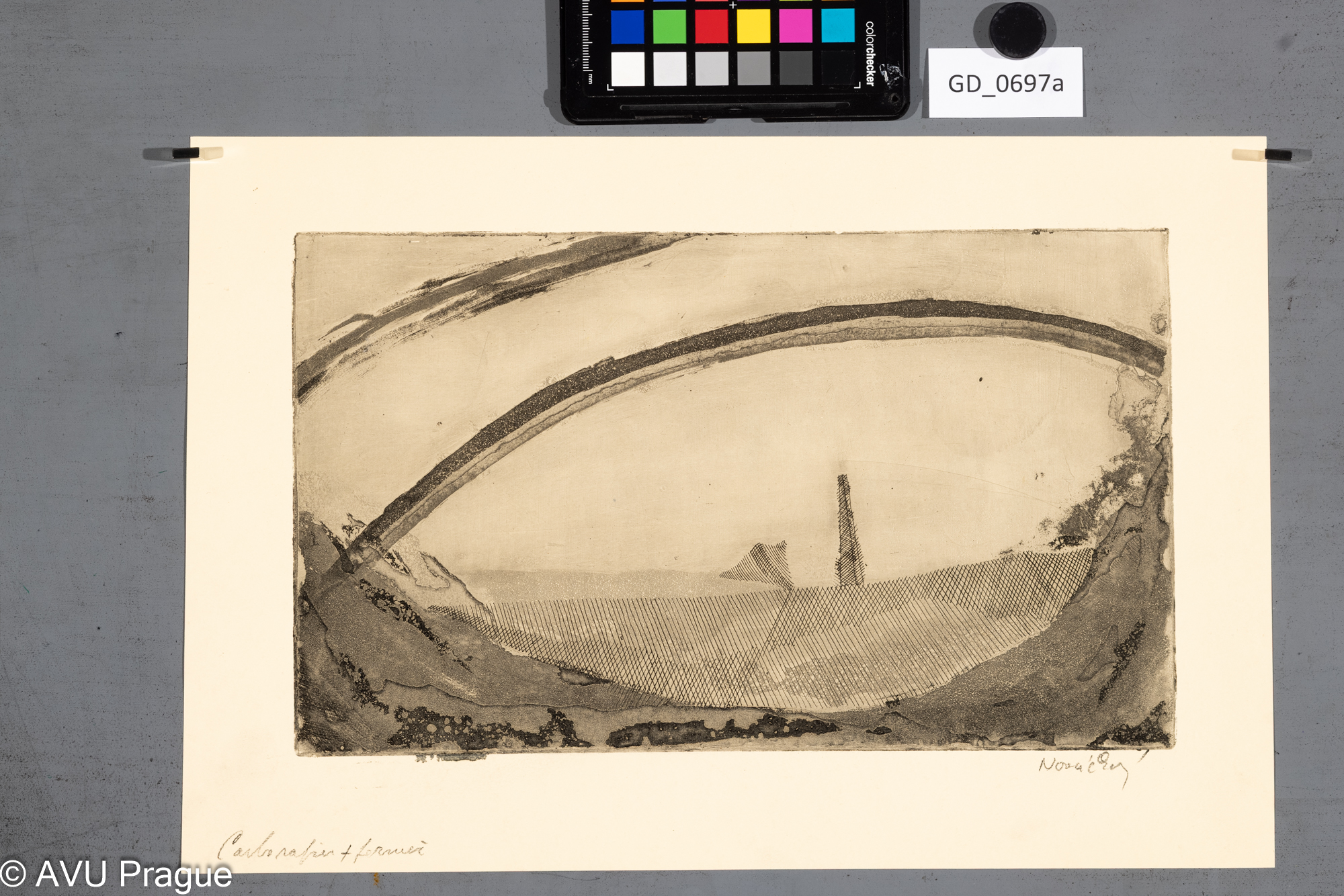 Zuzana Nováčková, černá duha,Lept / akvatinta, 18,9 x 31,6,26,3 x 39,2, Čepelák