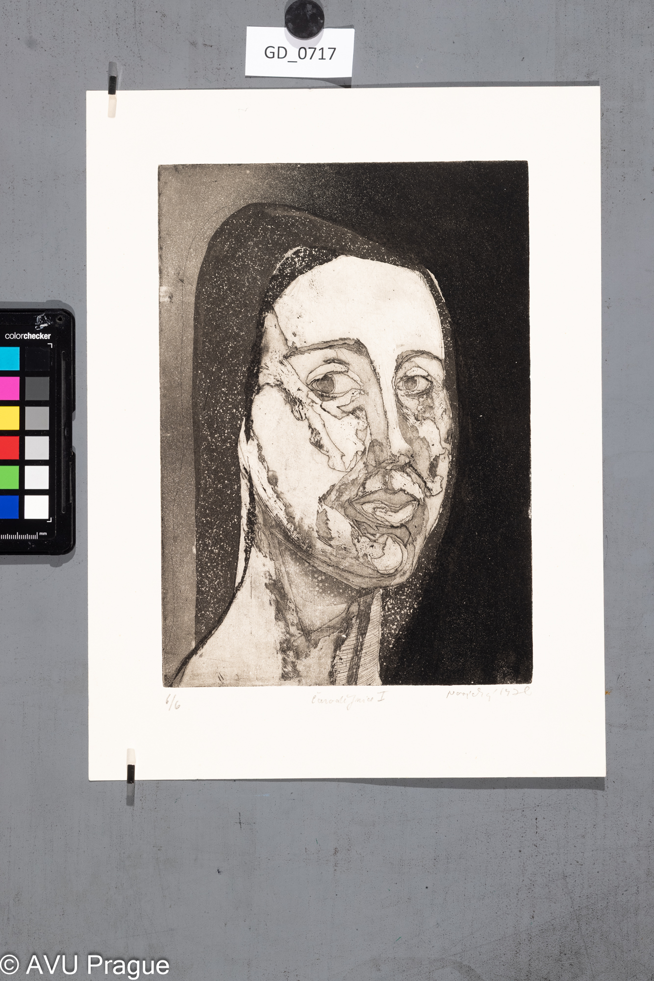 Zuzana Nováčková, Čarodějnice I,1970, Lept, akvatinta, 26,6 x 18,8,35,2 x 26,3, Čepelák