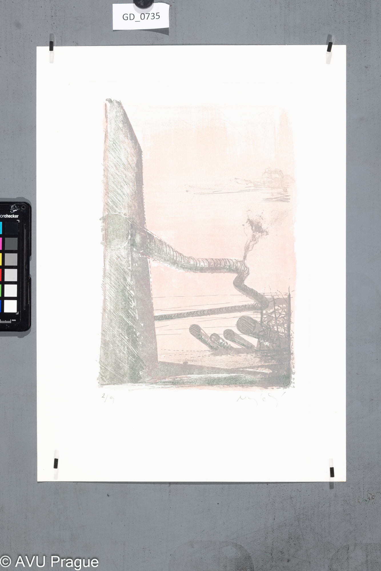 Zuzana Nováčková PotrubíLitografie 3 barvy28,5 x  1942 x 29,3Čepelák