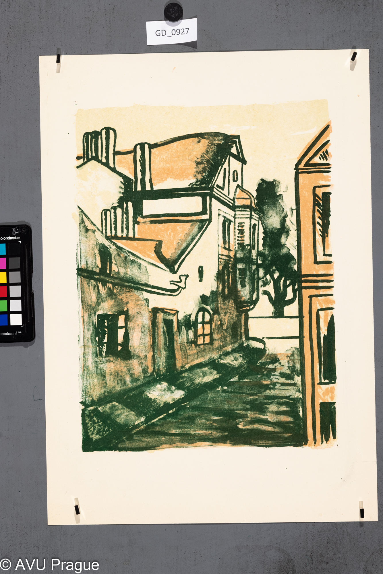 nezjištěno, Ulic, Litografie - tři barvy, 36,5 x 27,3, 50 x 35