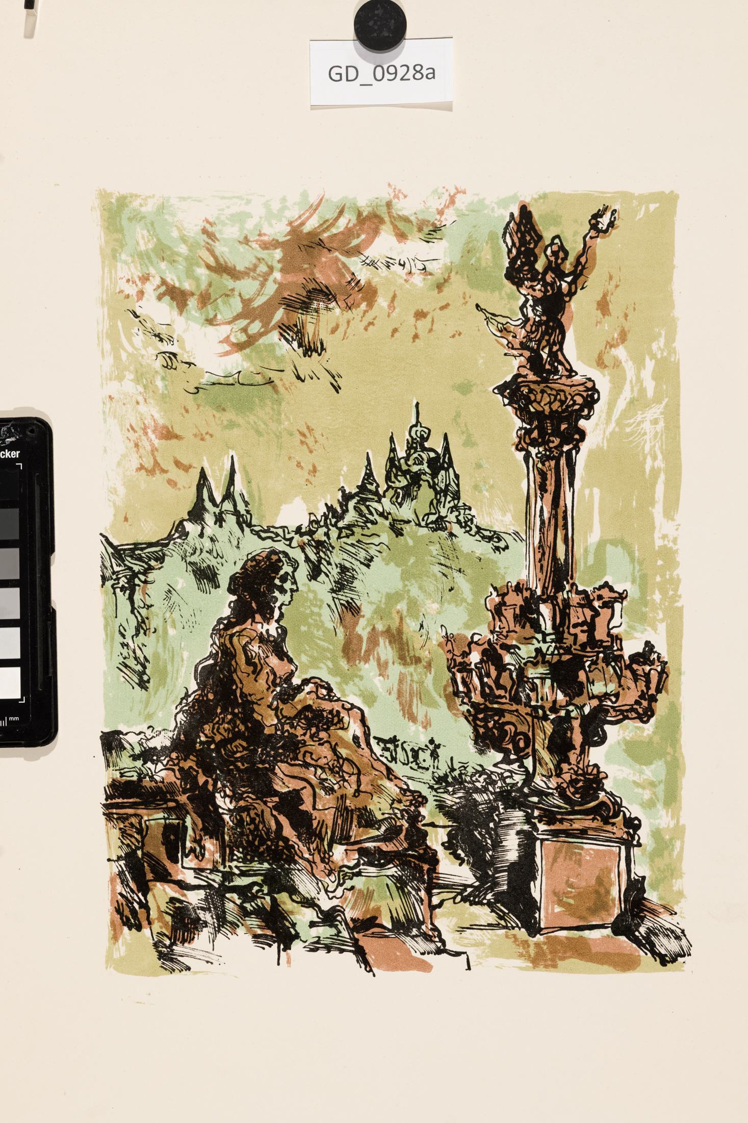 nezjištěno, U Rudolfína,Litografie - čtyři barvy, 29,5 x 22, 50 x 35