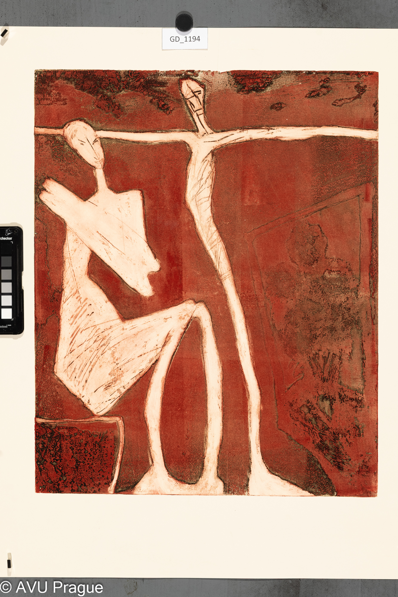 Dalibor Smutný, Dvojice, Měkký kryt / akvatinta, 49,1 x 39,5,63,8 x 51,3, Čepelák