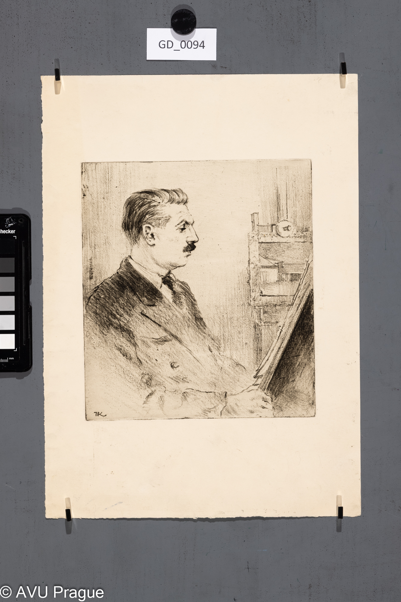 Portrét muže s knírem