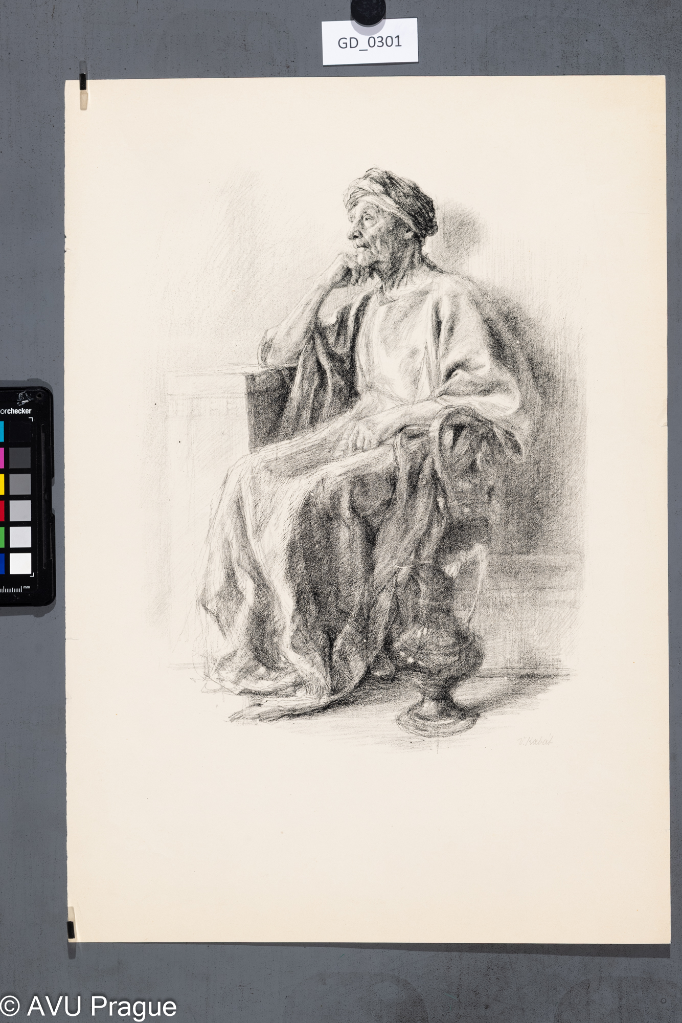 Model v orientálním oděvu