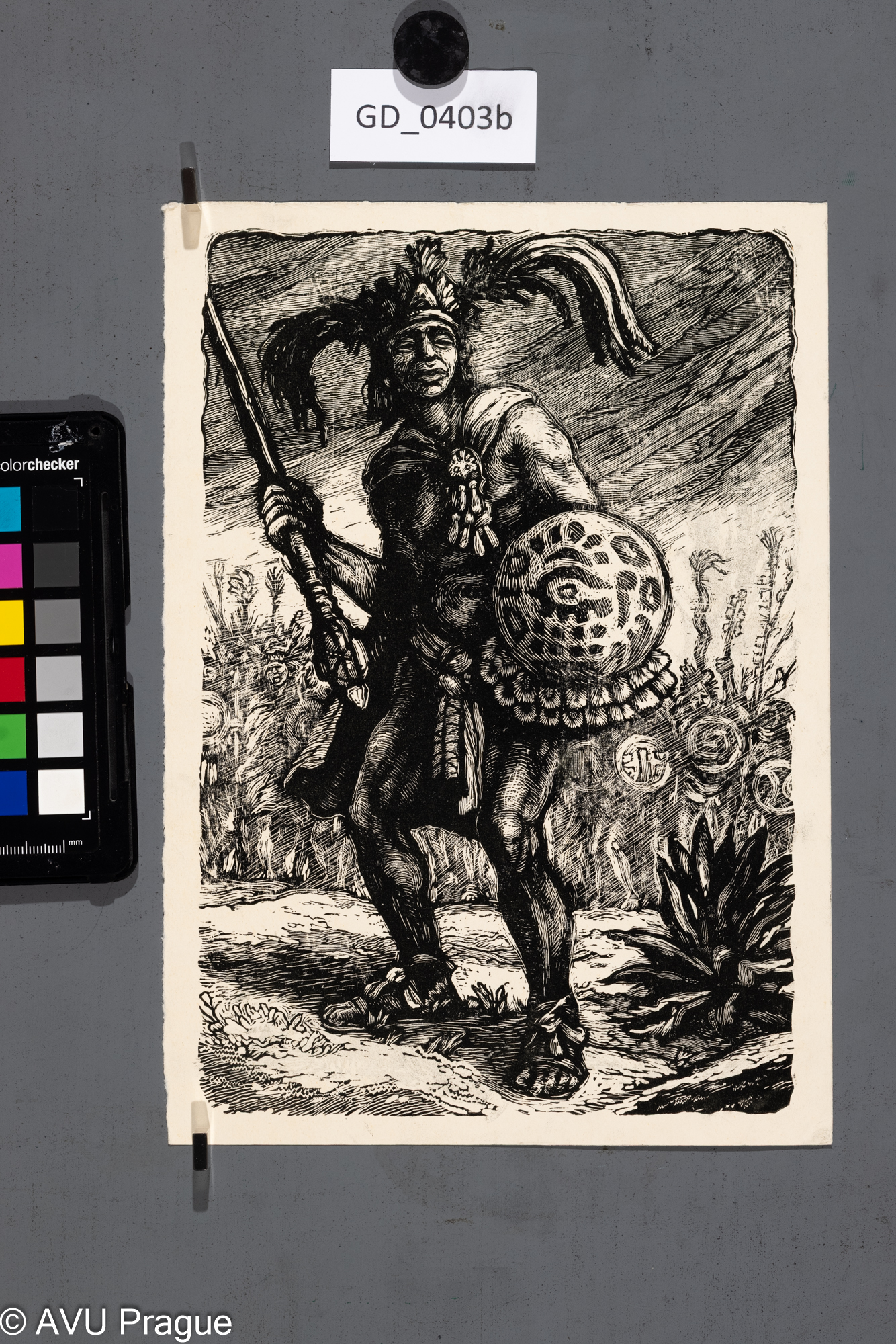 Ilustrace_Indiánský válečník