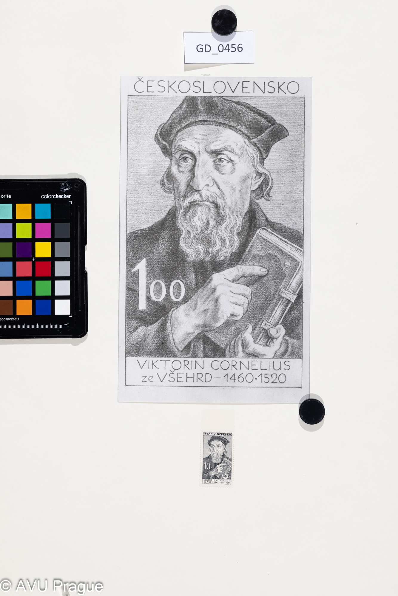 Návrhy známky_Vikton Kornelius ze Všehrd_známka