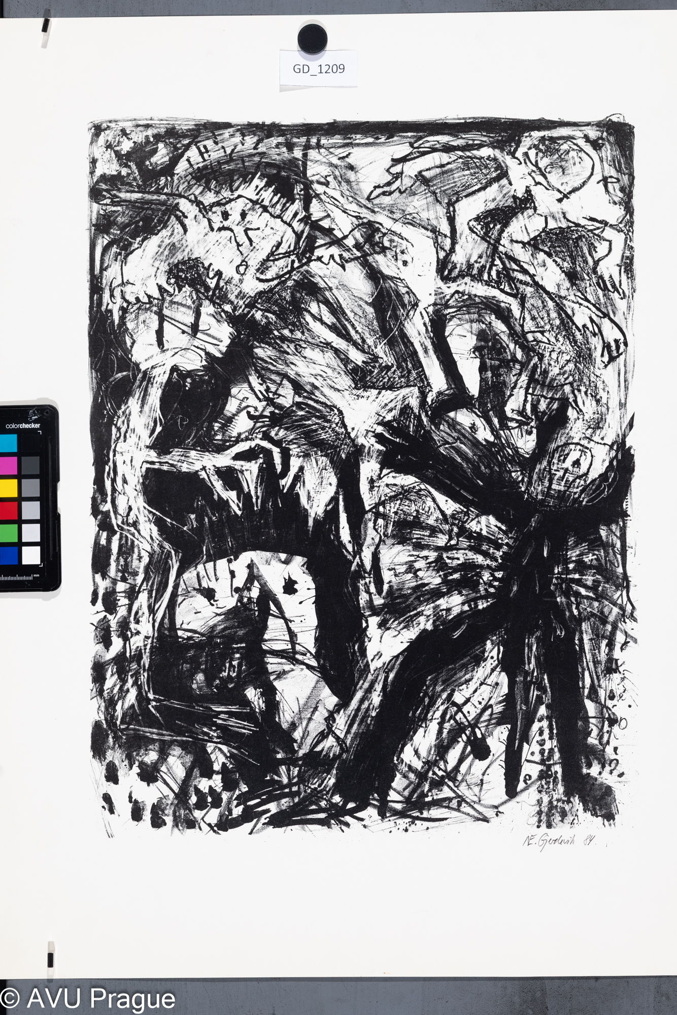 Abstrakce s figurálním motivem