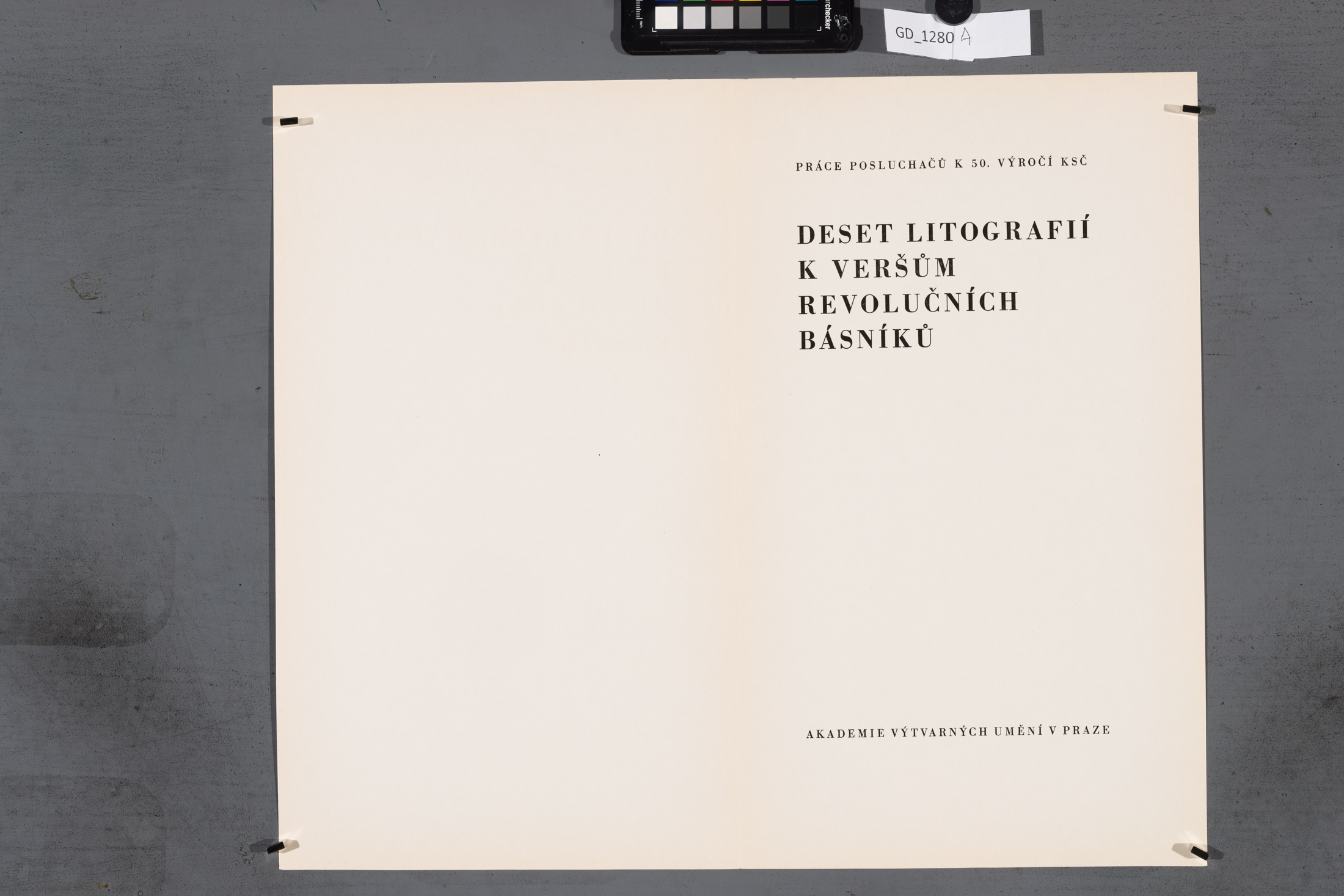 Deset litografii_titulní list
