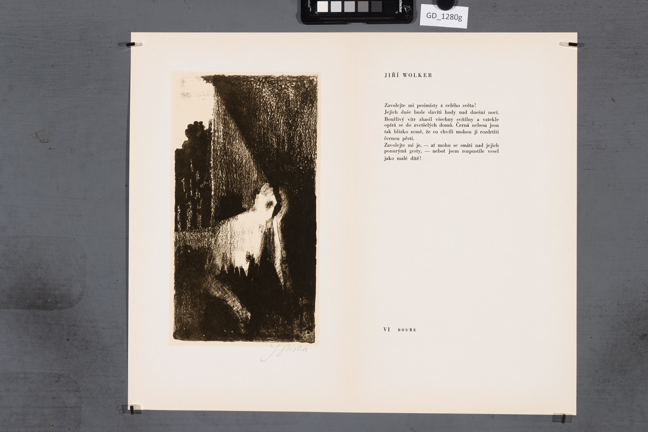 Ilustrace k básni_Jiří Wolker_Bouře