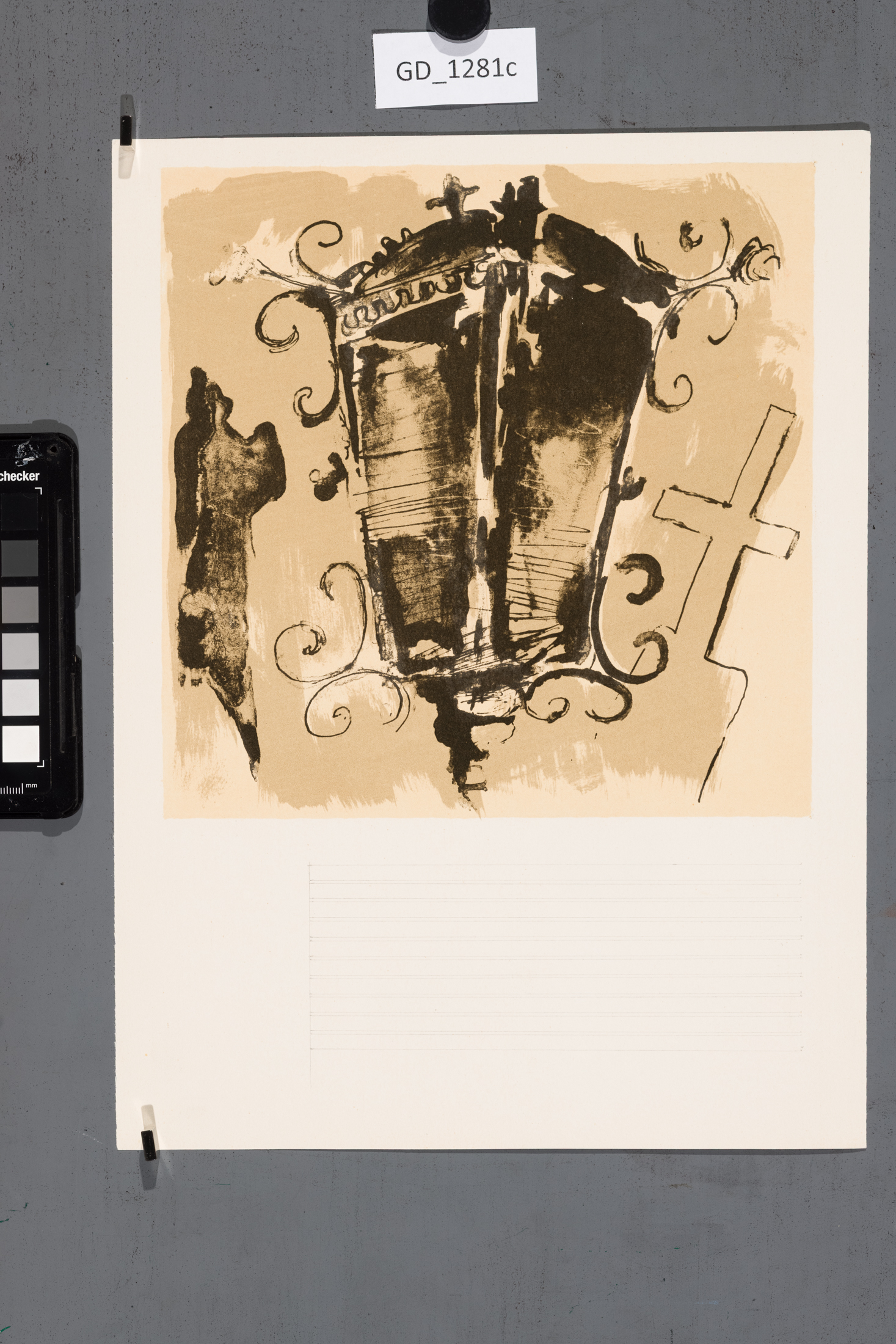 Ilustrace_F. Halas_Já se tam vrátím_hřbitovní lucerna