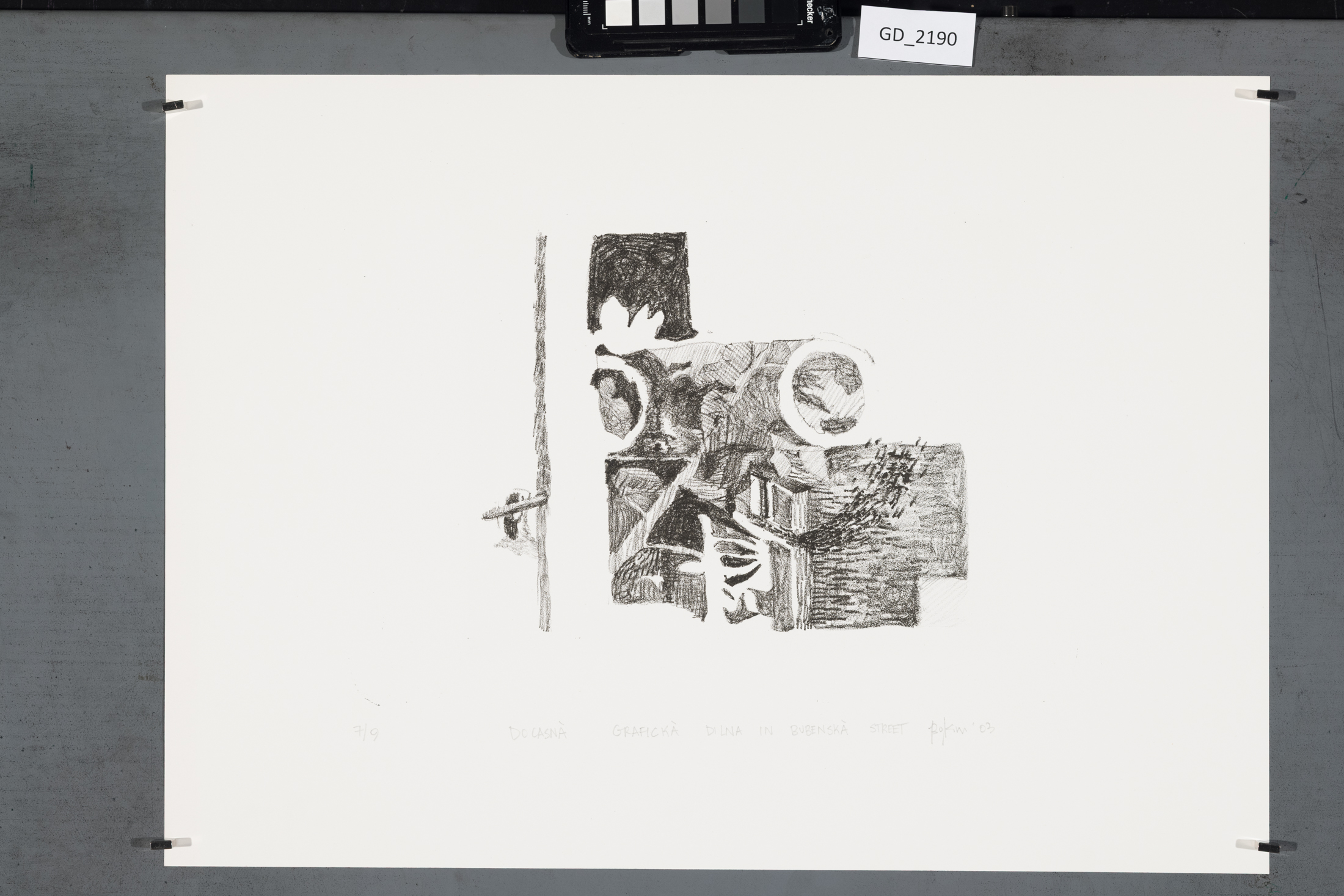 Dočasná grafická dilna in Bubenská street